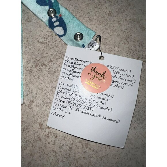 New UB2 Reversible Baby Sun Hat With Airplane & Blue Wave Design Adjustable Chi - Picture 7 of 7